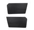 Door Liners - Pair - Black with White Piping - RF4176BLACK - 1